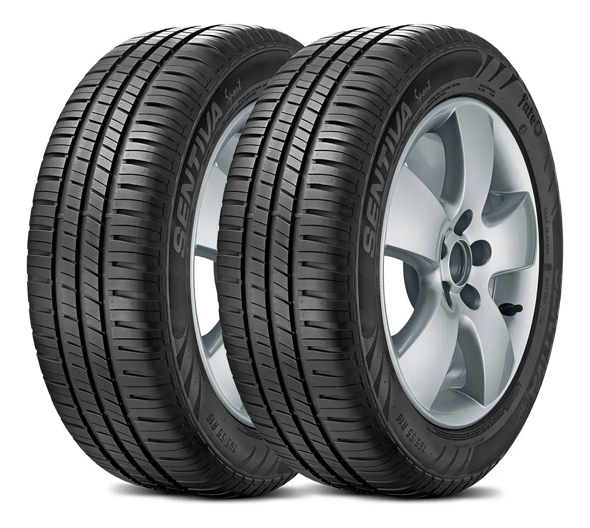 Kit 2 Neumaticos 185/65 R15 Fate Sentiva Sport Cubiertas 185 65 15 Gomas 185x65x15 84H Rodado 15 Indice Velocidad H 210km/h Deportivo Pista Asfalto Alto Rendimiento Alta Durabilidad